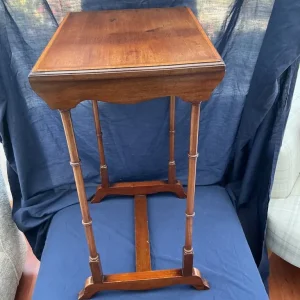 ANTIQUE MAHOGANY TALL TABLE - Image 2