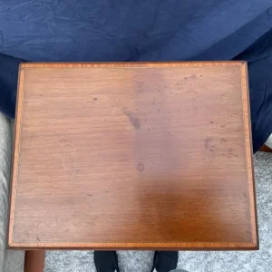 ANTIQUE MAHOGANY TALL TABLE - Image 4