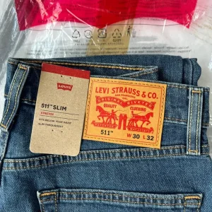 Levi’s 511 Slim Fit Jeans – W30 L32 – Mid Blue, Never Worn - Image 2