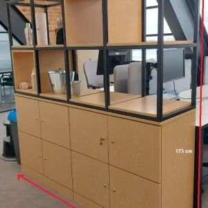 3 x Locker and cube Display units