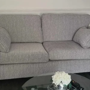Small 3 seater sofa and matching armchair