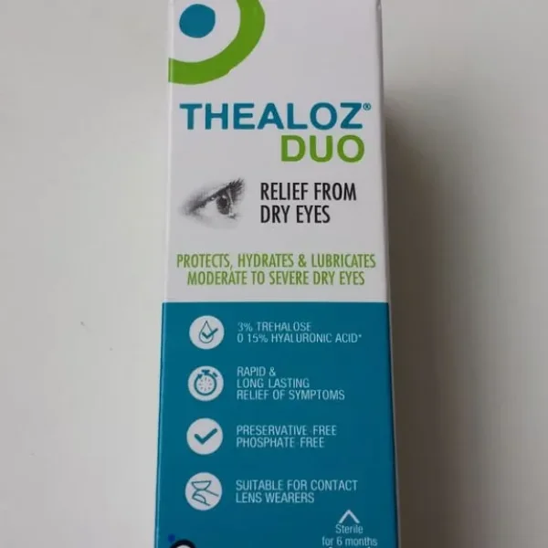 THEALOZ DUO Eye Drops – 150 Drops, Preservative-Free