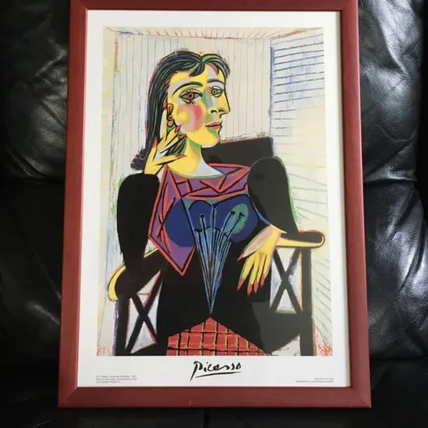 Picasso Portrait de Dora Marr Framed Vintage Print