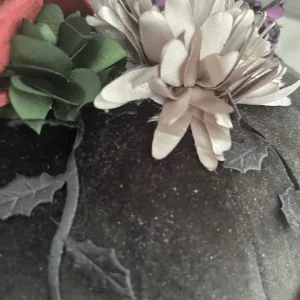 LARGE BLACK VELVET PUMPKIN - Image 4