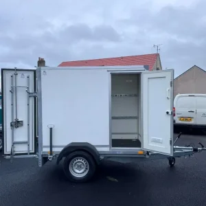 6.7ft x 3.8ft x 5ft Single Axle Box Trailer 1300KG Braked