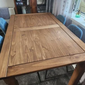 Pine Dining Table (measurements in photos) - Image 2