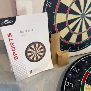 Crane Sports dartboard set with 3 darts and flights - Image 6