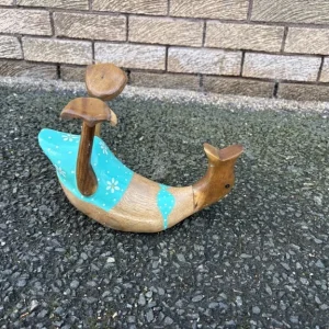 Drunk wooden duck wine bottle holder