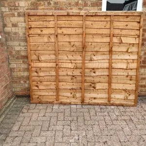 Waneylap Fence Panels 6' x 5' with Capping, Two - Image 6