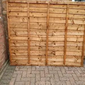 Waneylap Fence Panels 6' x 5' with Capping, Two - Image 8