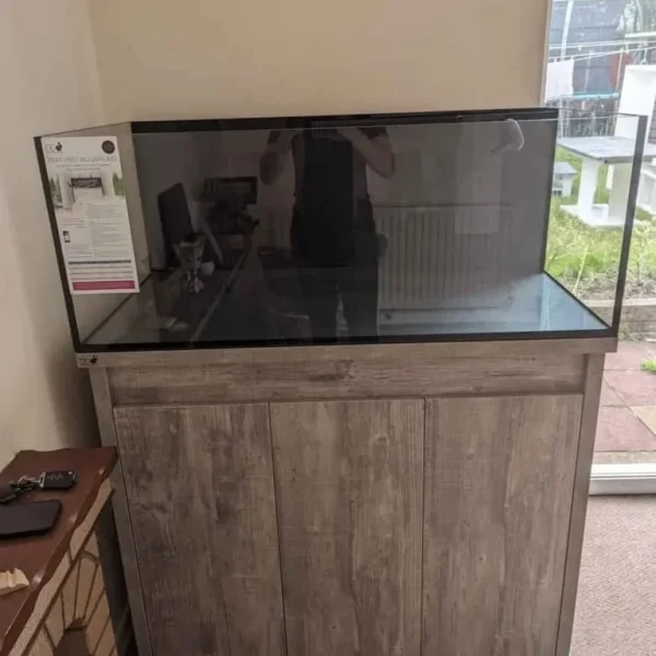 New aquarium with cabinet and full setup