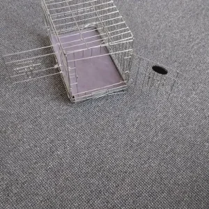 Pet cage with two doors