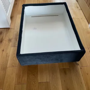 Foot stool storage box black - Image 2