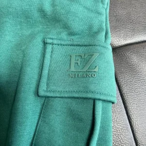 ENZO Milano Emerald Green Fleece Cargo Shorts XL - Image 3