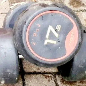 Jordan rubber 17.5kg x 2 dumbbell set - Image 2