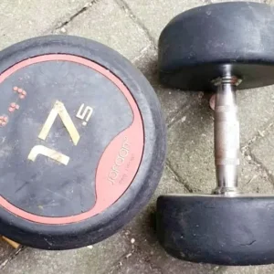 Jordan rubber 17.5kg x 2 dumbbell set