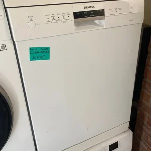 white Siemens full size dishwasher