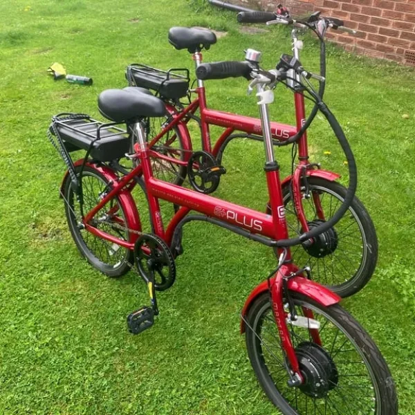 2 electric pedal assist bikes