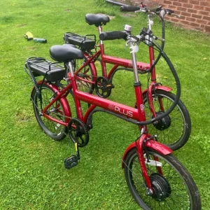 2 electric pedal assist bikes