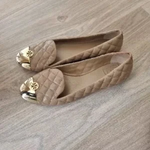 Tory Burch Flat Shoe Size 6UK Beige