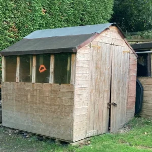 garden shed 2m x 1.8m with double doors