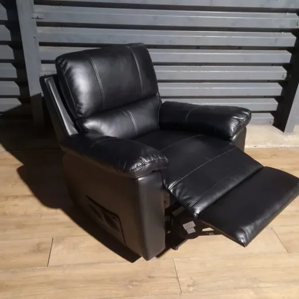 Black Armchair – Still Comfy, Faux Leather