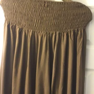 Ladies brown harem trousers cotton - Image 3