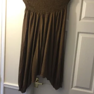 Ladies brown harem trousers cotton
