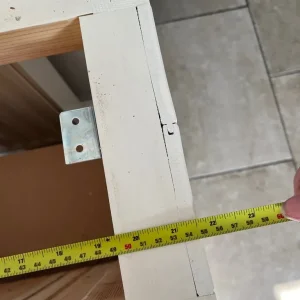 Solid Pine Slimline Storage Cupboard - Image 5