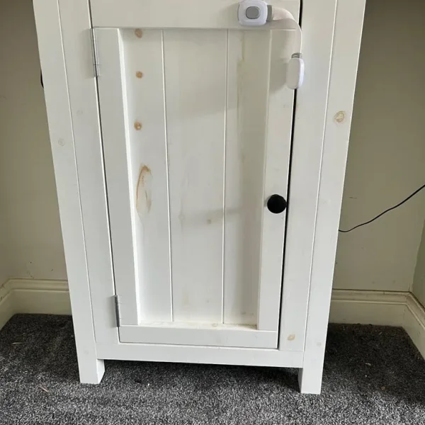 Solid Pine Slimline Storage Cupboard