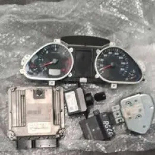 Audi A6 2007 full ECU kit with speedometer and key