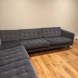 Grey corner L sofa - Image 2