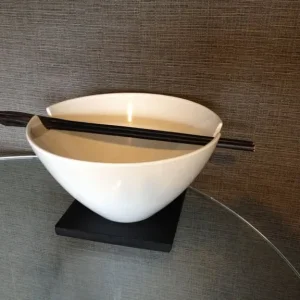 WHITE SALAD BOWL