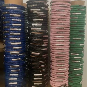 Bracelets/ wrist bands Job lot x80 leather wristbands - Image 2