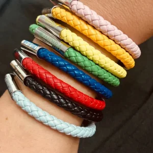 Bracelets/ wrist bands Job lot x80 leather wristbands - Image 5