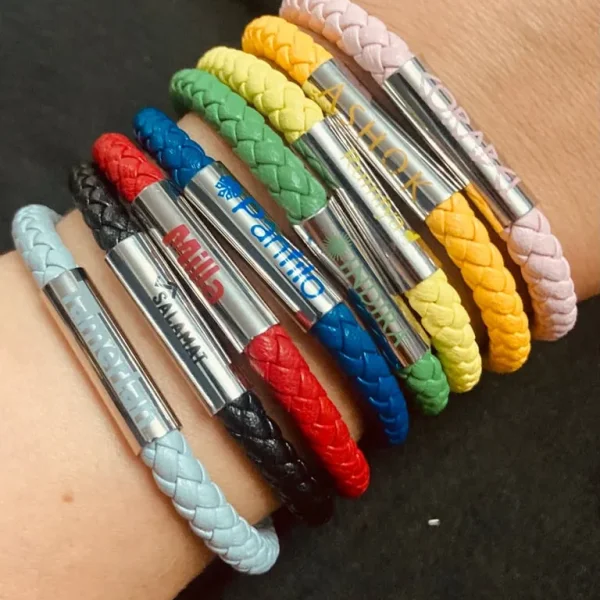 Bracelets/ wrist bands Job lot x80 leather wristbands