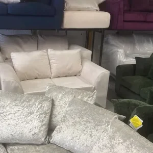 Beige sofa set three and two seater - Image 2