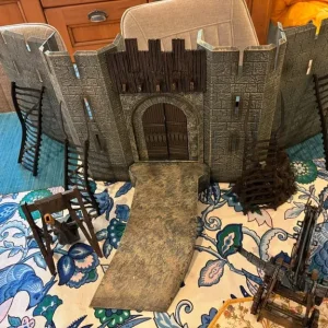 Lord of the Rings Helms Deep Castle and Bridge of Kazaddum playsets with figures
