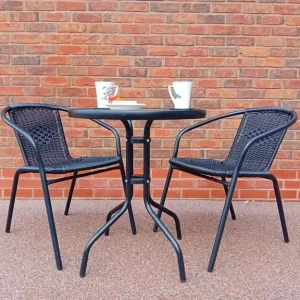 Black Bistro Set - Image 2