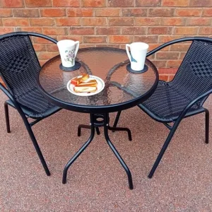 Black Bistro Set - Image 4