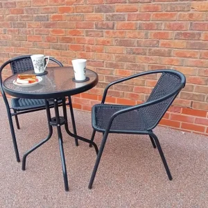 Black Bistro Set