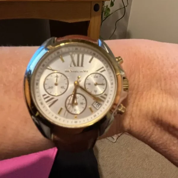 Ladies Michael Kors watch with leather strap