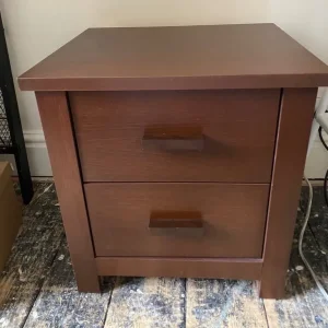 Dark oak style bedside table - Image 2
