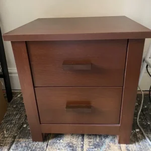 Dark oak style bedside table - Image 3