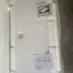 New white shower tray