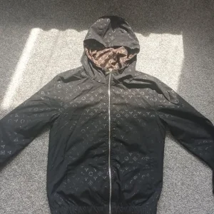 Black LV Windbreaker Jacket - Small, New