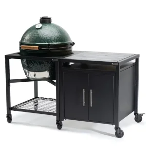Large Big Green Egg with Modular Nest and Expansion Cabinet