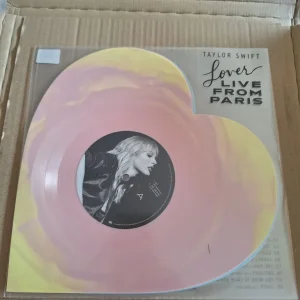 Taylor Swift Lover (Live From Paris) Heart Shaped Vinyl