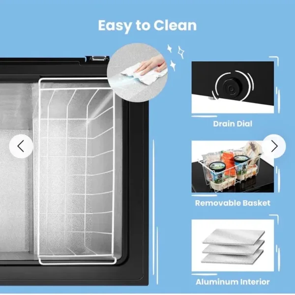 Brand new boxed chest freezer (black)