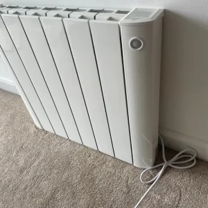 Electric radiator with box and original packaging